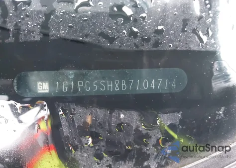 2011 Chevrolet Cruze Ls из США, поврежденный, VIN 1G1PC5SH8B7104714